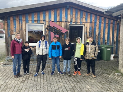 von links nach rechts: Lisa, Hussein, Matvii, Myroslav, Sascha, Jeremij, Igor